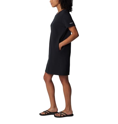 Columbia Women's Trek French Terry Tee Dress, Black, Small