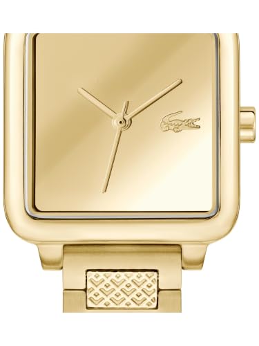 Lacoste Lacoste.12.12 Leap Qtz Basic Gold Square Dial Women's Watch- 2001464