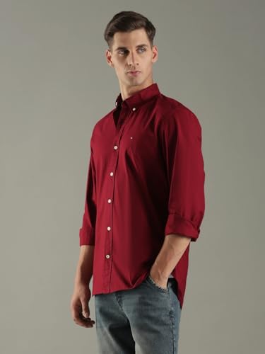 Solid Regular Fit Cotton Shirt