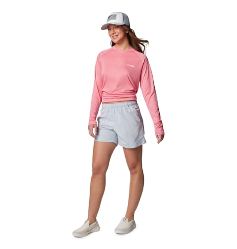 Columbia Women Grey Omni-Shade W Backcast II Short, Grey, L, Watersports | Sun Protection