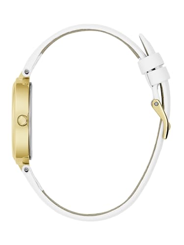 GUESS Women Round White Stainless Steel Analog Watch - U1445L4M