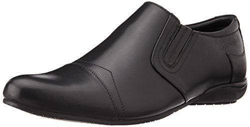 Hush Puppies Men's Frazer Slip On Black Leather Formal Shoes
