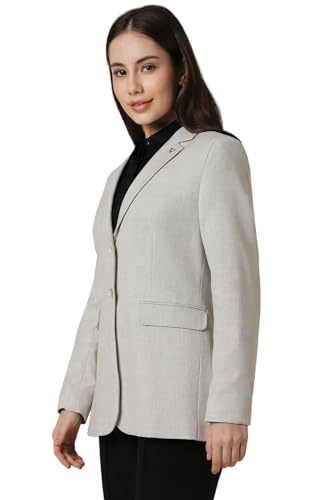 Allen Solly Women's Blazer (AHBZWRGFG52236_Grey