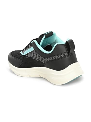 OFF LIMITS Women Cloudpro II Running Shoes,Black/Aqua,4 UK