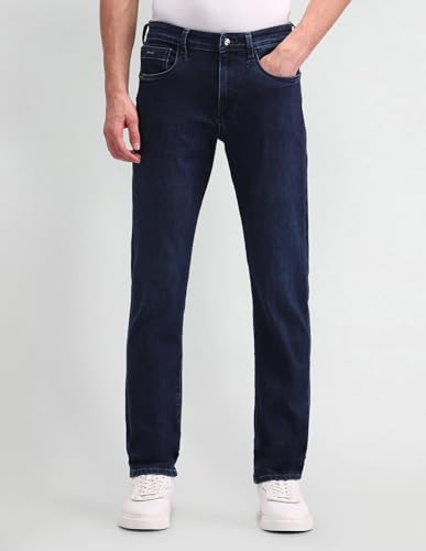 Arrow New York Men's Fitted Jeans (ANAIJN2667_Indigo