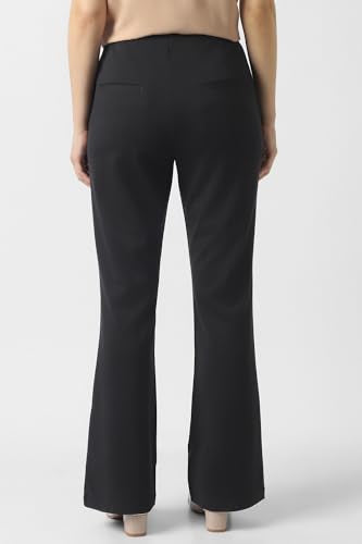 Women Black Solid Formal Trousers