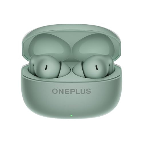 OnePlus Nord Buds 4 TWS Earbuds with 52dB Real-time ANC, Game Sound Spatial Audio, 6-Mic AI Clear Calls, Up to 54hrs Playback, 10 min for 11 hrs Fast Charging, Bluetooth 6.1 - Astral Teal