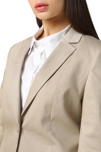 Van Heusen Women's Blazer (VWBZFRGFJ88623_Beige