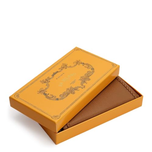 Da Milano Premium Leather Wallet for Women | Multi Compartment Travel Wallet - Caramel Brown (10539)
