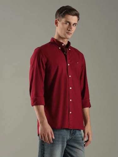 Solid Regular Fit Cotton Shirt