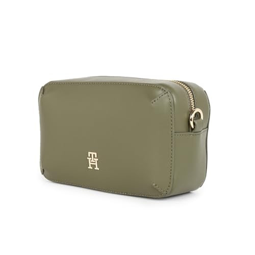 Tommy Hilfiger Solid Green Pu Crossbody Bag