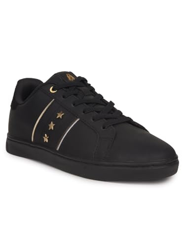 Hush Puppies Women's STARLINE Star Sneake Black Casual Shoe's - 7 UK (5216072)