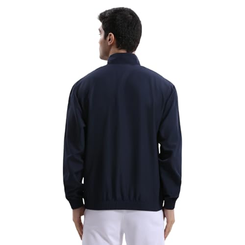 Adidas Men's Corp Wv Ttop Sports Jacket - Navy Durable, Lightweight, Breathable Sportswear Track Jacket for Gym, Running, Fitness, Casual Activewear for All-Season
