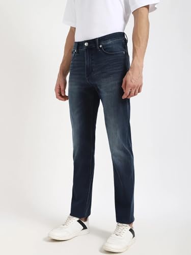 Polyester Slim Fit Mid Rise Jeans