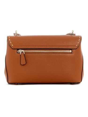 GUESS Caramel Solid Nastra Convertible Flap Crossbody Bag