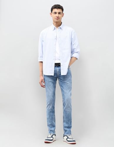 U.S. Polo Assn. Denim Co. Men's Regallo Skinny Fit Blue Jeans (UDJEN1955_Light Blue_40)