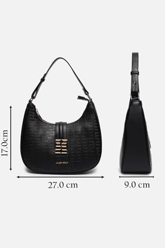 Allen Solly Womens textured black HANDBAG