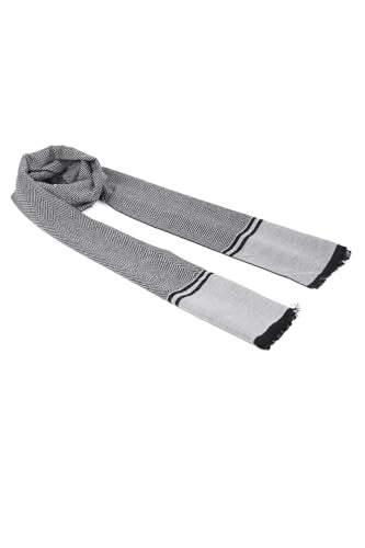 Men Black Print Casual Muffler