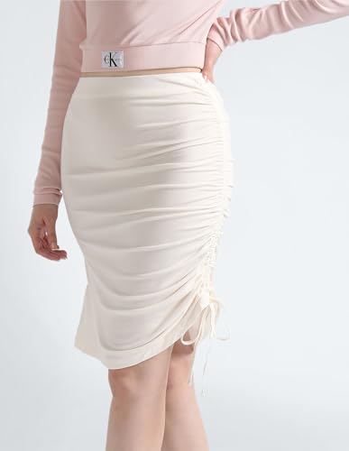 Calvin Klein Women White Color Skirt (M)