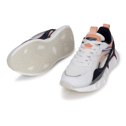 Woodland Women White/Pink Sneakers
