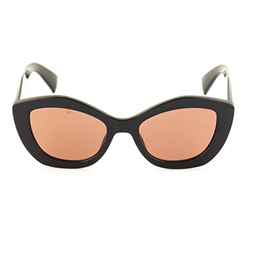 UNITED COLORS OF BENETTON orange lens cateye sunglass full rim black frame