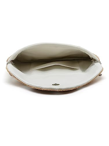 Anekaant Boho Off White & Multi Botanical Embellished Cotton Canvas Sling Bag