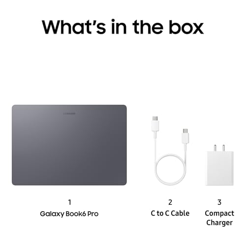 Samsung Galaxy Book6 Pro (Gray, 16GB RAM, 512GB SSD) | Intel Core Ultra 7 (Series 3) | 14" WQXGA+ Dynamic AMOLED 2X | 30Hrs Battery Life | 120 Hz Refresh Rate | Dolby Atmos Stereo Speakers | AI PC