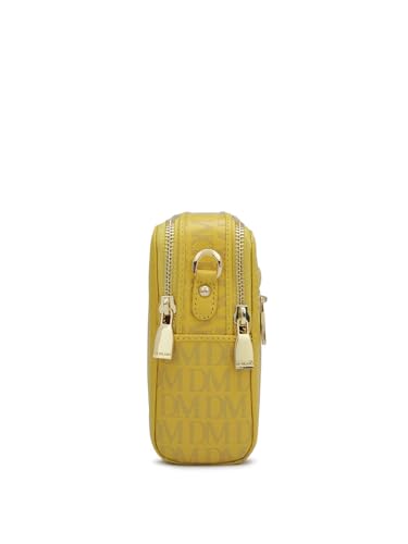 Da Milano Genuine Leather Yellow Sling Bag (10041) (Small)