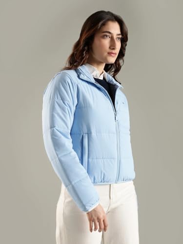 Tommy Hilfiger Women's A-Line Coat (F25JWOT014_Blue_L)