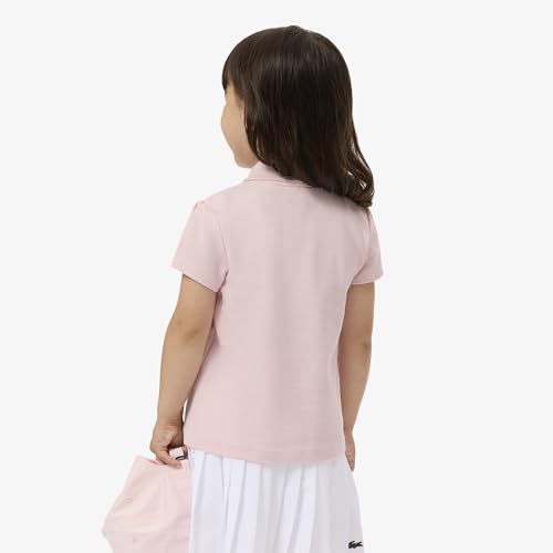 Scalloped Collar Pique Polo Shirt