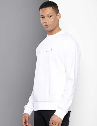 Calvin Klein Mens White Color Sweatshirt (XS)