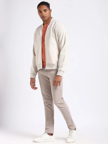 Solid Regular Fit Polyester Jacket