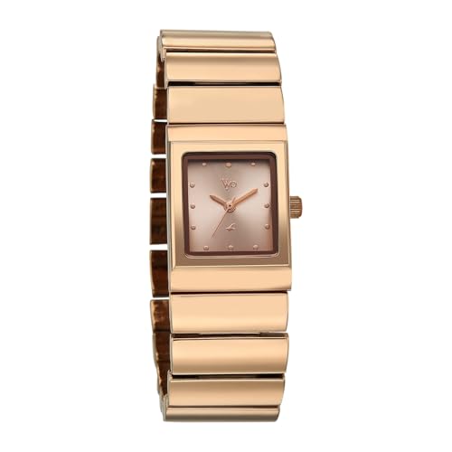 Fastrack Vyb Successor Quartz Analog Rose Gold Dial Rose Gold Alloy Strap Watch for Women - FV60110WM01