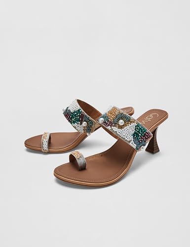 Catwalk Women Stylised Kitten Heels T-Straps 10425 (Multicolor-9)