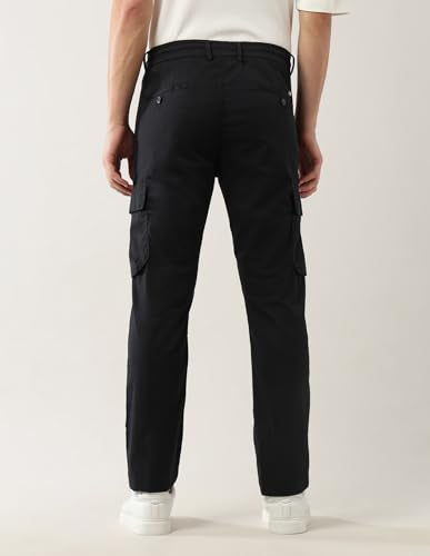 Arrow Sports Men's Regular Casual Pants (ASAJTR2466_Black