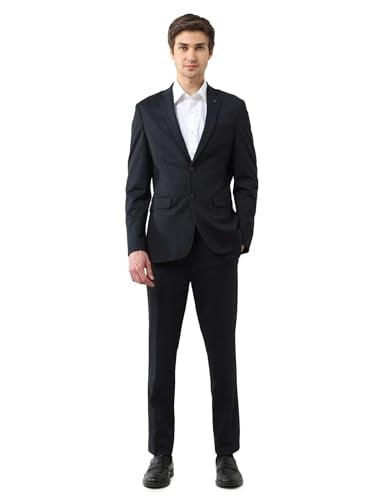 Arrow Men's Nylon Business Suit Pants Set (ARAJSU5529_Navy