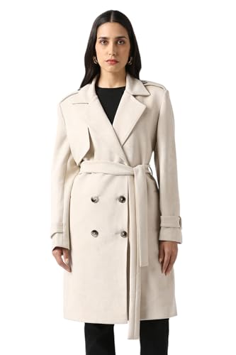 Women Beige Solid Casual Jacket