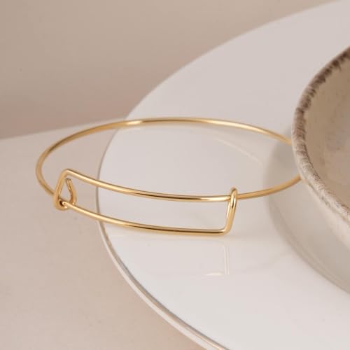 PALMONAS Expandable Bangle Antique Gold Bracelet for Women - Gift for Girls & Women | Waterproof & Anti-Tarnish Bracelets