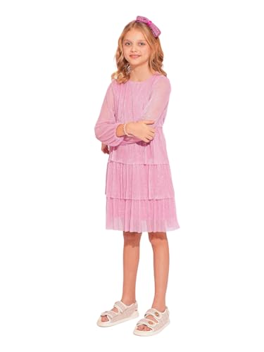 VERO MODA Girl Fit & Flare Pink Dress