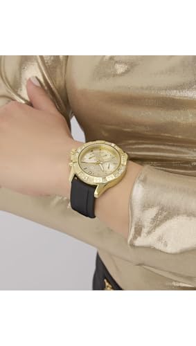 GUESS Champagne Round Dial Analog Women's Watch - GW0772L5