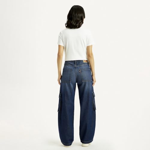 Levi’s Women's Dark Indigo Loose Fit Mid Rise Jeans, 2150, XL