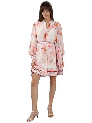 VERO MODA Women's Fit and Flare White Dress