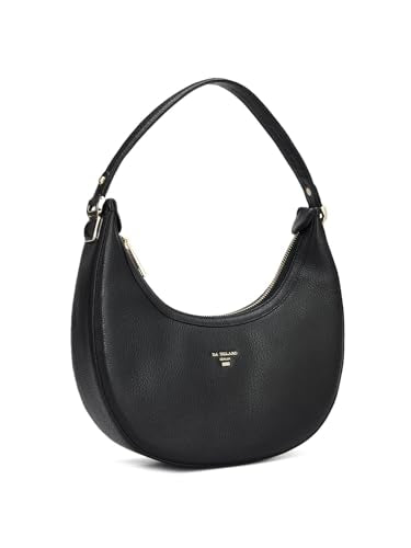 Da Milano Genuine Leather Black Hobo (Small) (01686OL)