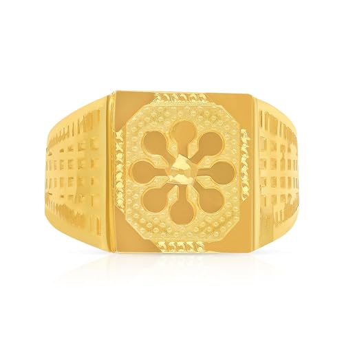 Malabar Gold and Diamonds Gold Ring for Men|Ring for Birthday, Wedding, Anniversary & Valentine's Day Gift
