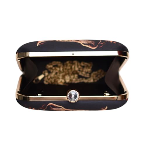 Artklim Tiger Face Printed Clutch