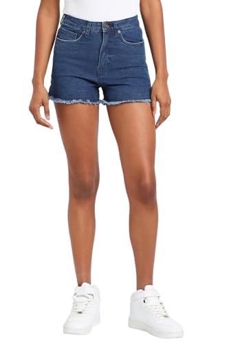 FOREVER 21 women's Boyfriend Shorts (601228_Blue