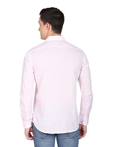 Arrow Men Pink Button Down Collar Manhattan Slim Fit Casual Shirt