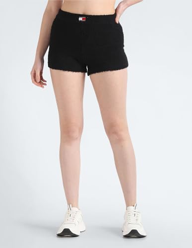 Tommy Hilfiger Women's Board Shorts (S24JWND012_Black_S)