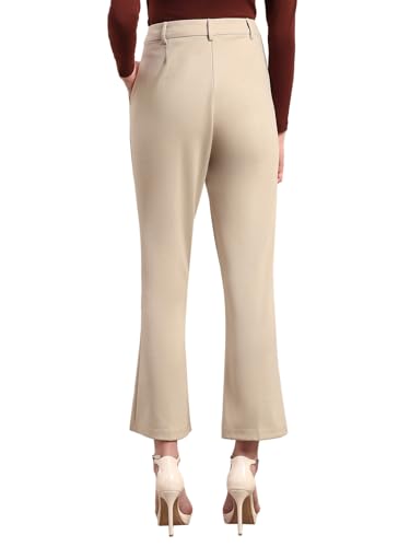 VERO MODA Womens Bootcut Pants Oatmeal