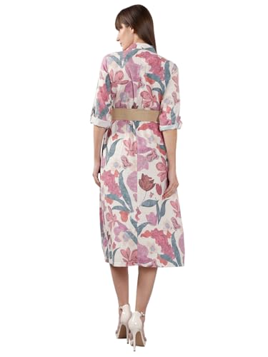 Vero Moda Women's Fit and Flare Pink Dress